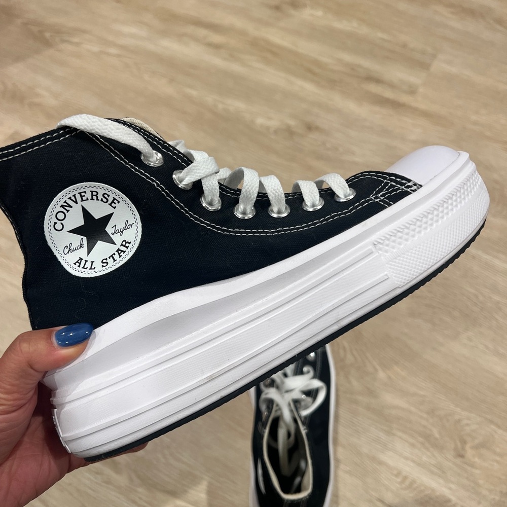 Converse Black and White High-Top Sneakers